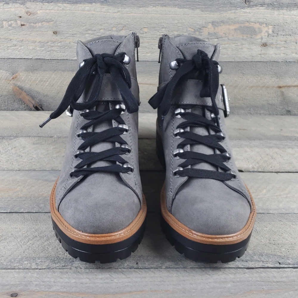 Indigo rd. IrBIS Ankle Boots Gray Lace up/zipper - Picture 4 of 7